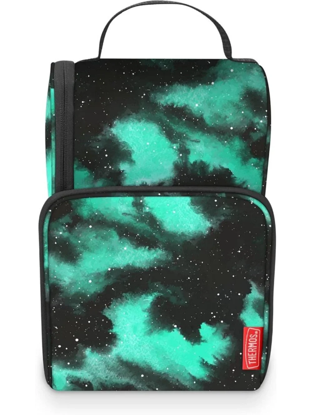 Stylish Galaxy Green Dual Lunch Kit for Tweens - Insulated & Durable Design
